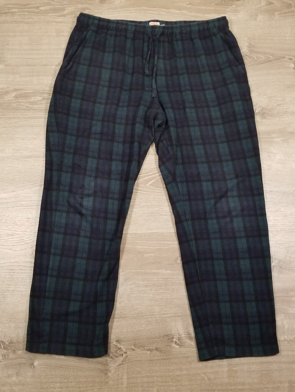 Faherty Legend Sweatpants Pajamas Lounge Buffalo Plaid Blue Green Mens Size XL